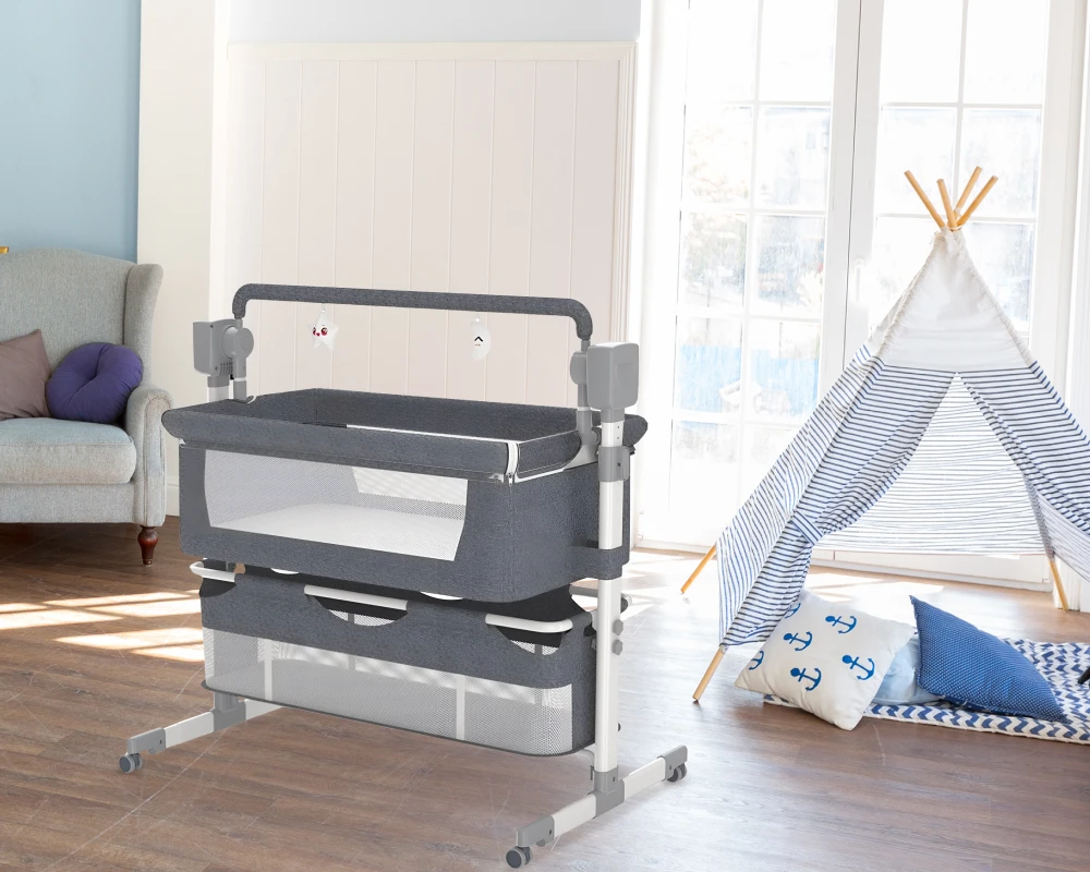 multifunctional convertible crib rocking foldable bassinet